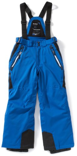 Killtec 19330  Kinder Funktionshose mit abnehmbaren Latz und Tr&auml;gern mit Kantenschutz und Schneefang Taylor, royal/schwarz (817), 140