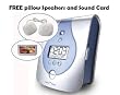 Sound Oasis Natural Sounds Therapy System and Alarm Clock With FREE Pillow Speakers and Spa Retreat Sound Card