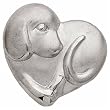 14kt White Gold Puppy Love Slide Pendant
