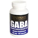 Ultimate Nutrition GABA Capsules, 750 mg, 90-Count Bottles (Pack of 2)