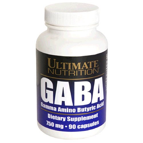 Ultimate Nutrition GABA Capsules, 750 mg, 90-Count Bottles (Pack of 2)