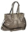 Authentic Coach Leather Ashley Large Carryall Satchel Bag 15513 Steel Grey