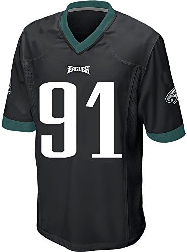 Men's Fletcher Cox 91 Alternate Jersey Black Medium