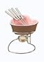 Chantal Heart Fun Fondue Set, Chocolate with Pink Interior