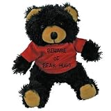 Small Stuffed Soft And Cuddly Cute Plush Black Bear Toy In Shirt
With 