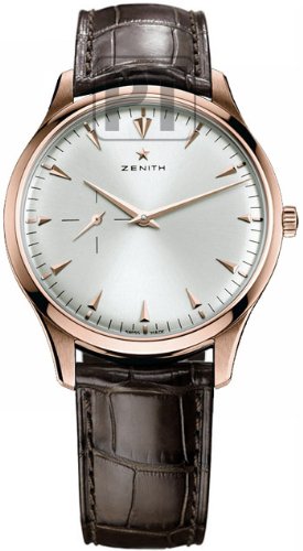 Zenith Elite Mens Rose Gold Silver Dial Watch 18.2010.681/01.C498
