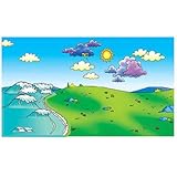 Beginners Bible Meadow Flannelboard & Accessories (14"x25") Mounted