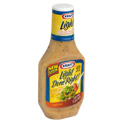 Kraft Light Golden Caesar Reduced Fat Dressing, 16-Ounce Bottles (Pack of 6) by Kraft