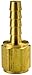 Dixon 1-1/4" Hose ID x 1" NPTF, Solid Female Insert, Brass, Pkg Qty 10 (BF108)