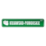  KUJAWSKO-POMORSKIE ST  STREET SIGN CITY POLAND