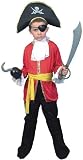 from Smiffys Pirate Captain Costume for Boy Size Small age 3-5