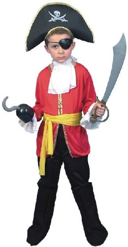 Buy Pirate Captain Costume for Boy Size Small age 3-5 online at Discounted New and Used prices. Delivered to your door with Childrens Toyshop.com