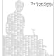 The Great Gatsby'' Text Poster