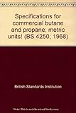 Specifications for commercial butane and propane; metric units!