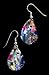 Silver Shinner Fish Hook Earrings