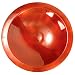 Achla EBB01R Glossy Enamel Bird Bath Basin Brass With Red Finish And Threaded Base Connector