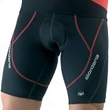 Giordana 2008 Tenax Cycling Shorts - Black w Red Stitching - (GI-SHRT-TENX-BKRD) at Giordana