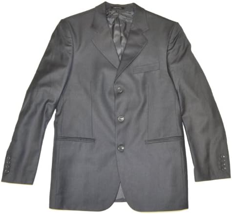 Royal Cult Men Wool 3 Button Slim Fit Suit - Made in Italy (EU 52 (US 42), Grey)