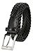 100% Genuine Leather Woven Braided Casual Dress Belt for Men
