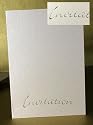 Treasury Composition Freehand 'Invitation' Silver Embossed 310 gsm 10 per pack