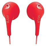 iLuv 663034-BGER Bubble Gum II Earphones - Red