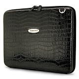 Mobile Edge Faux Croc Portfolio Black
