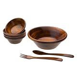 Pomerantz Cherry 7-Piece Salad Set by Pomerantz
