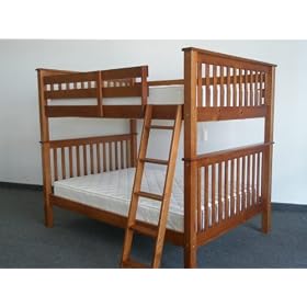 Bunk Bed Full over Full Mission style in Expresso