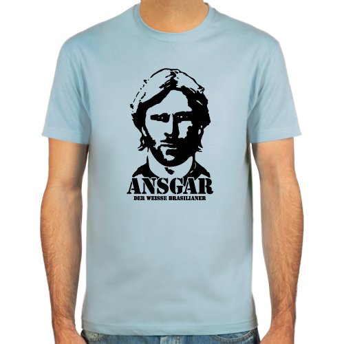 T-Shirt Ansgar Brinkmann ::: Farbauswahl: skyblue, sand, weiß oder deepred ::: Fußball-Kult
