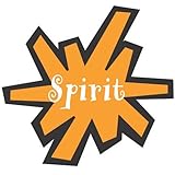 Spirit Pom Temporary Tattoos (Black) Orange