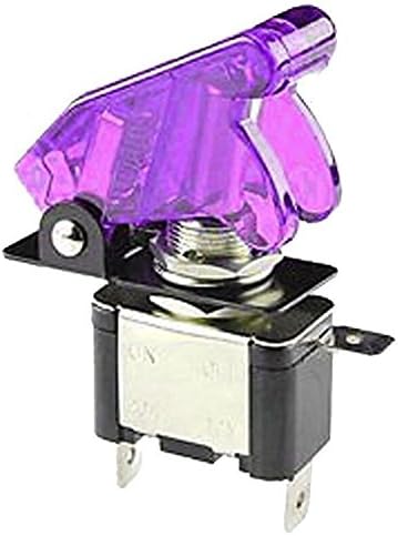 Car Purple Cover Purple LED Toggle Switch