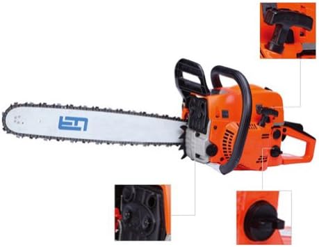 52CC tree Chainsaw 20Inch 8 Amp Electric Chain Saw 2.0kw/7500rpm Cycle Gas Powered