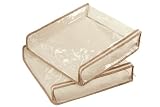 Honey-Can-Do SFT-01259 Storage Bag with Zipper, 2-Pack, Natural