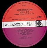 IN CASE YOU`RE IN LOVE LP UK ATLANTIC 1967 12 TRACK ORANGE/PLUM LABEL DESIGN MONO PRESSING BUT HAS STAIN TO BACK OF SLEEVE (587052)