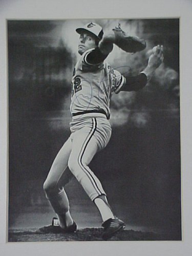 Jim Palmer Baltimore Orioles 1970's Autographed 10 X 14 Matted Black & White Photo With A Personally Obtained Autograph Directly From The Player