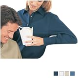 Bill Blass 100% Long Sleeve Ladies Sanded Gabardine Shirt - (1922) at Bill Blass