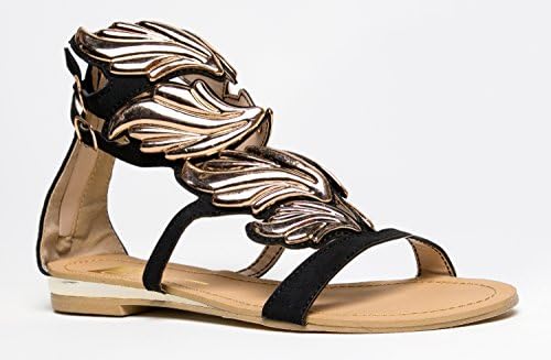 Cape Robbins TESSA-1 Winged Gladiator Flat Sandal