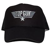 Vintage Top Gun Mesh Trucker Hat - Air Force - Black