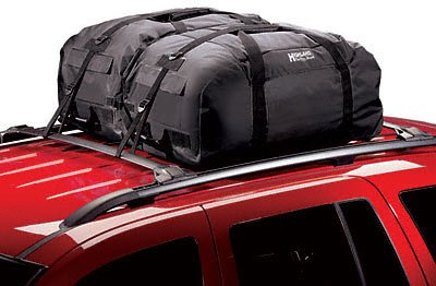 Highland 10395 Black Waterproof Car Top Luggage Rolling Duffel Bag - Set of 2