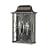 Globe 4656801 Trinity Two-Light Outdoor Wall Mount Fixture, Black with Tiffany Glass