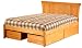 Atlantic Furniture SherwoodPB Sherwood Platform Light Cherry Bed - Beds