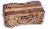 Baerreis - Designer Crafted Band Saw - Puzzle - Jewelry Box - Zebrawood - Grain pattern will vary from pictures ! - B0002VG9XE
