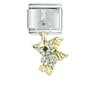 Dangle Crystal Hummingbird Italian Charms