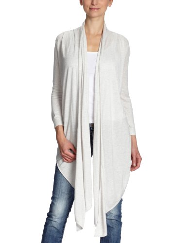 Designers Remix Damen Strickjacke  N32727048 DRAPYSHORT, Gr. 34, Grau (M08 Grey melange) Preisvergleich