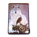 SPIRIT OF THE WILD WALL CLOCK MAJESTIC WOLF AND EAGLE