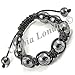 SH-19 BLACK MAGNETIC SHAMBALLA: Macrame Disco Ball