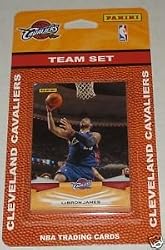 2009 10 Panini Basketball Cleveland Cavaliers Complete Team Set of 13 cards including Lebron James, Shaquille O'Neal, Leon Powe, Anderson Varejao, Daniel Gibson, Delonte West, Mo Williams, Wally Szczerbiak, Zydrunas Ilgauskas, Anthony Parker, Jamario Moon and 2 Danny Green Rookies!
