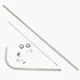 Zenith Prod. 33941 L-Shaped Corner Shower Rod
