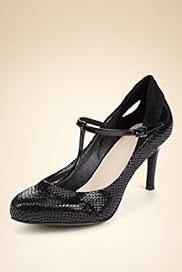 Autograph Leather Wide Fit Cut Out T Bar Shoes with InsoliaÃ‚Â®