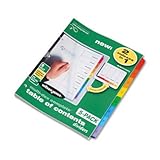 ACCO BRANDS / Multidex complete index system, multicolor tabs titled 1-8, 5 sets/pack / WLJ90853 / Sold as 1 Pack / Mfr Part # 90853 \*/ Multidex complete index system, multicolor tabs titled 1-8, 5 s